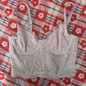Gilly Hicks / Hollister Pale Pinn Bustier Top